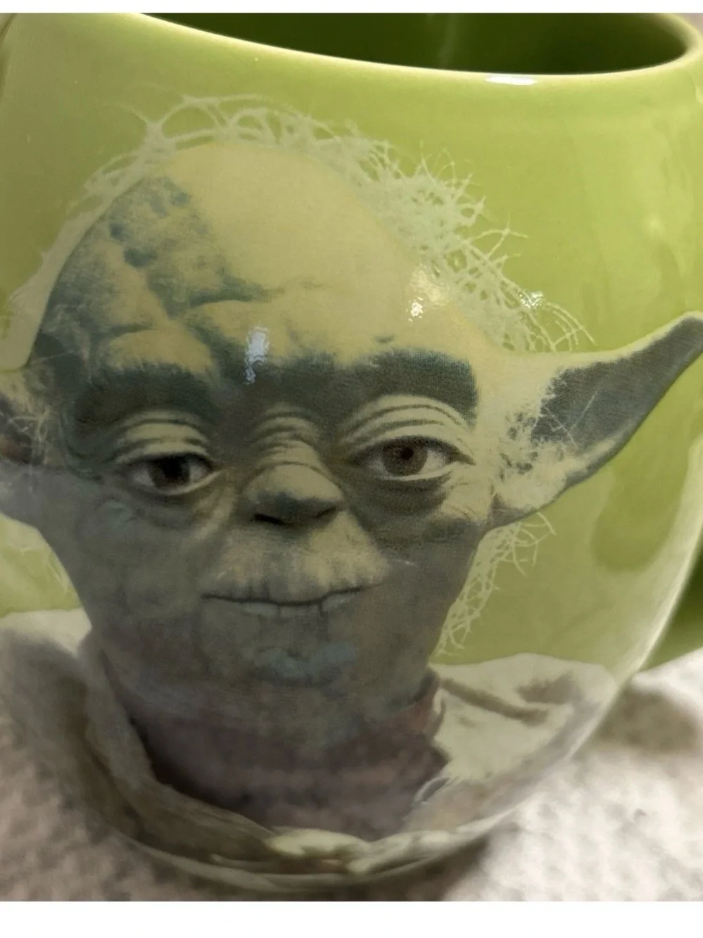 Star Wars Lime Green Yoda Ceramic Mug